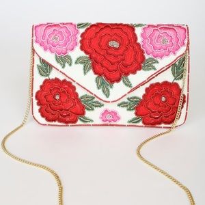 Beaded Embroidered Clutch